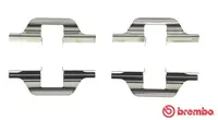 Fastening elements for rear brake pads A 02 304