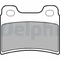 Brake pads set for rear wheels LP904